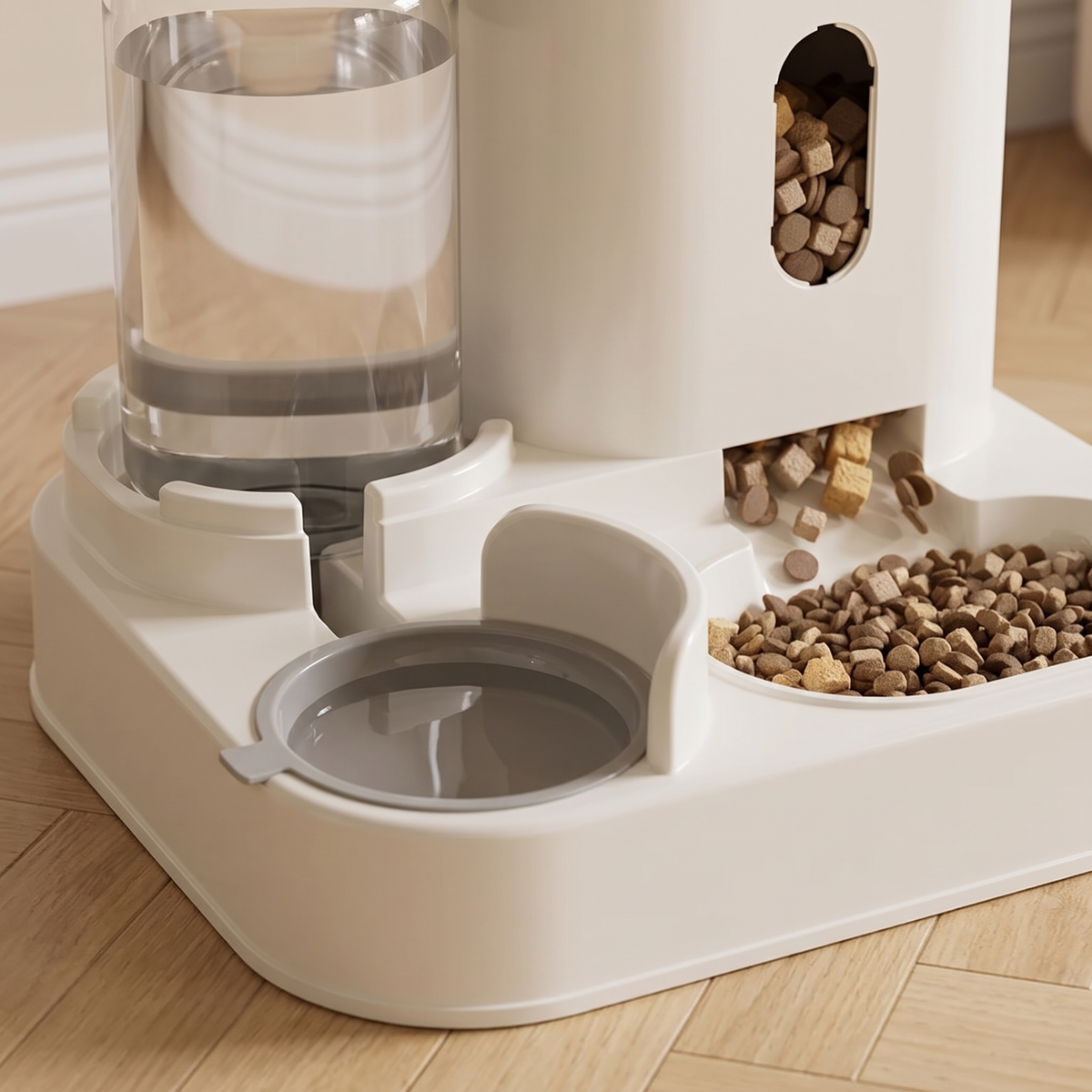 Refill Gravity Pet Feeder and Water Station bowls close-up