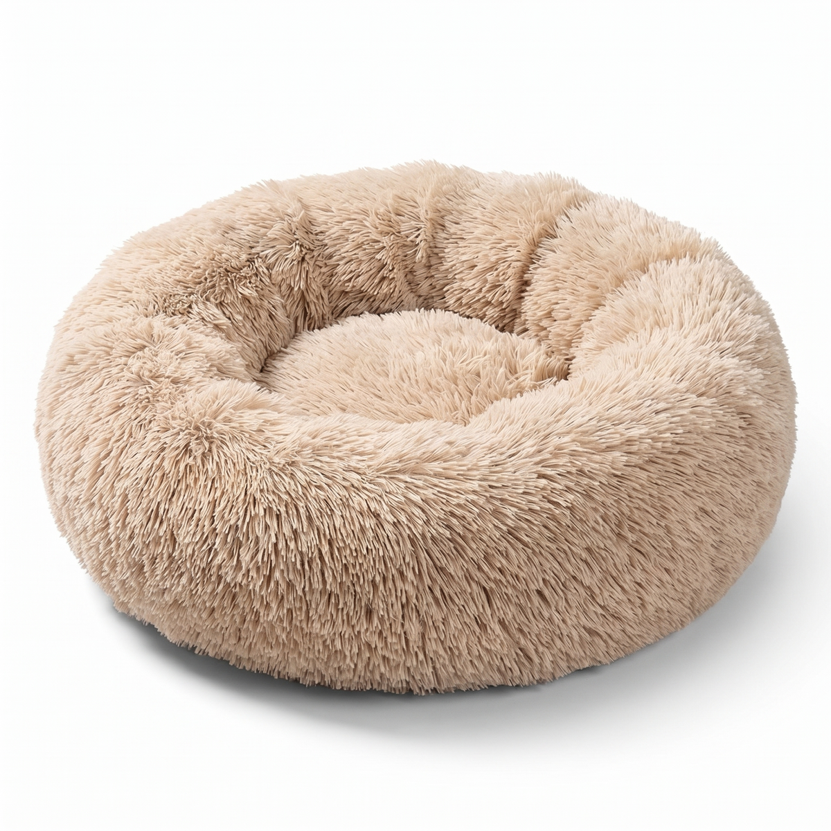 Halo Calming Donut Dog Bed on white background