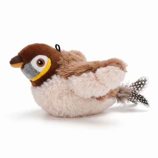 Flutter Interactive Bird Cat Toy on white background