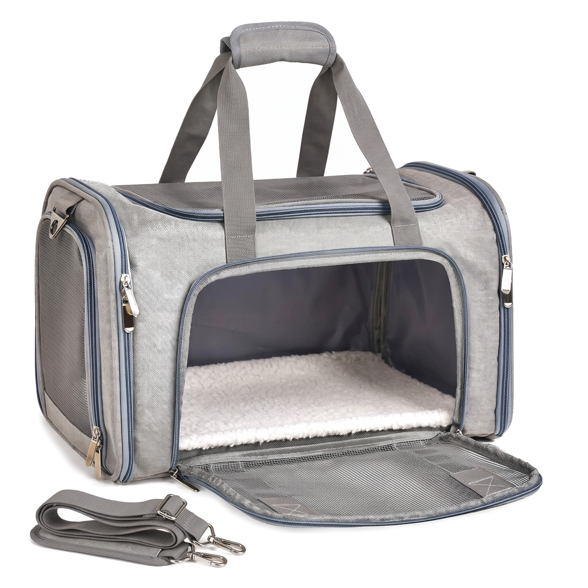 Voyage Collapsible Soft-Sided Pet Carrier on white background