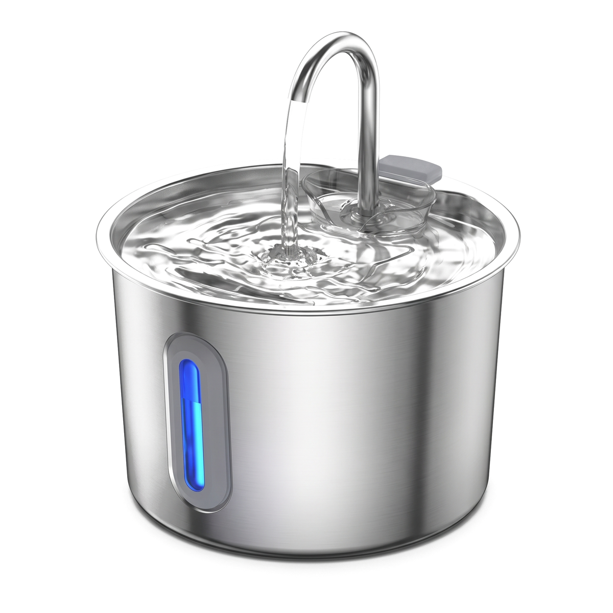 Clearwater Stainless Steel Pet Water Fountain on white background