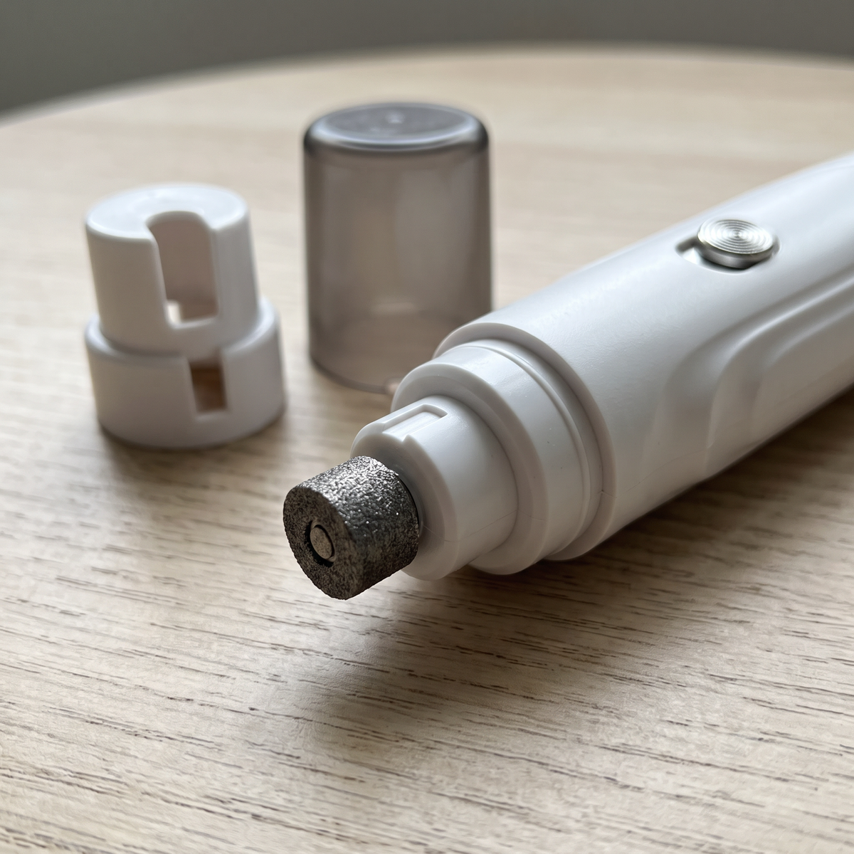 Smooth Rechargeable Pet Nail Grinder grinding head close-up